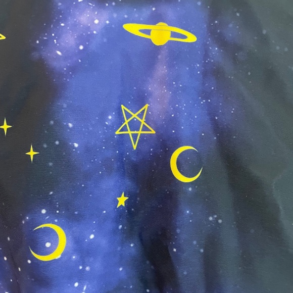 Galaxy Constellation Celestial Print Halter Deep-V One-Piece ZAFUL Size XL - Picture 3 of 5